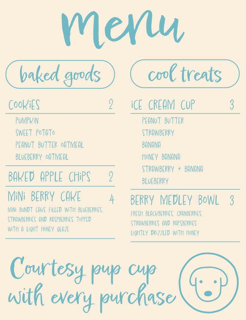 Snickabees Menu